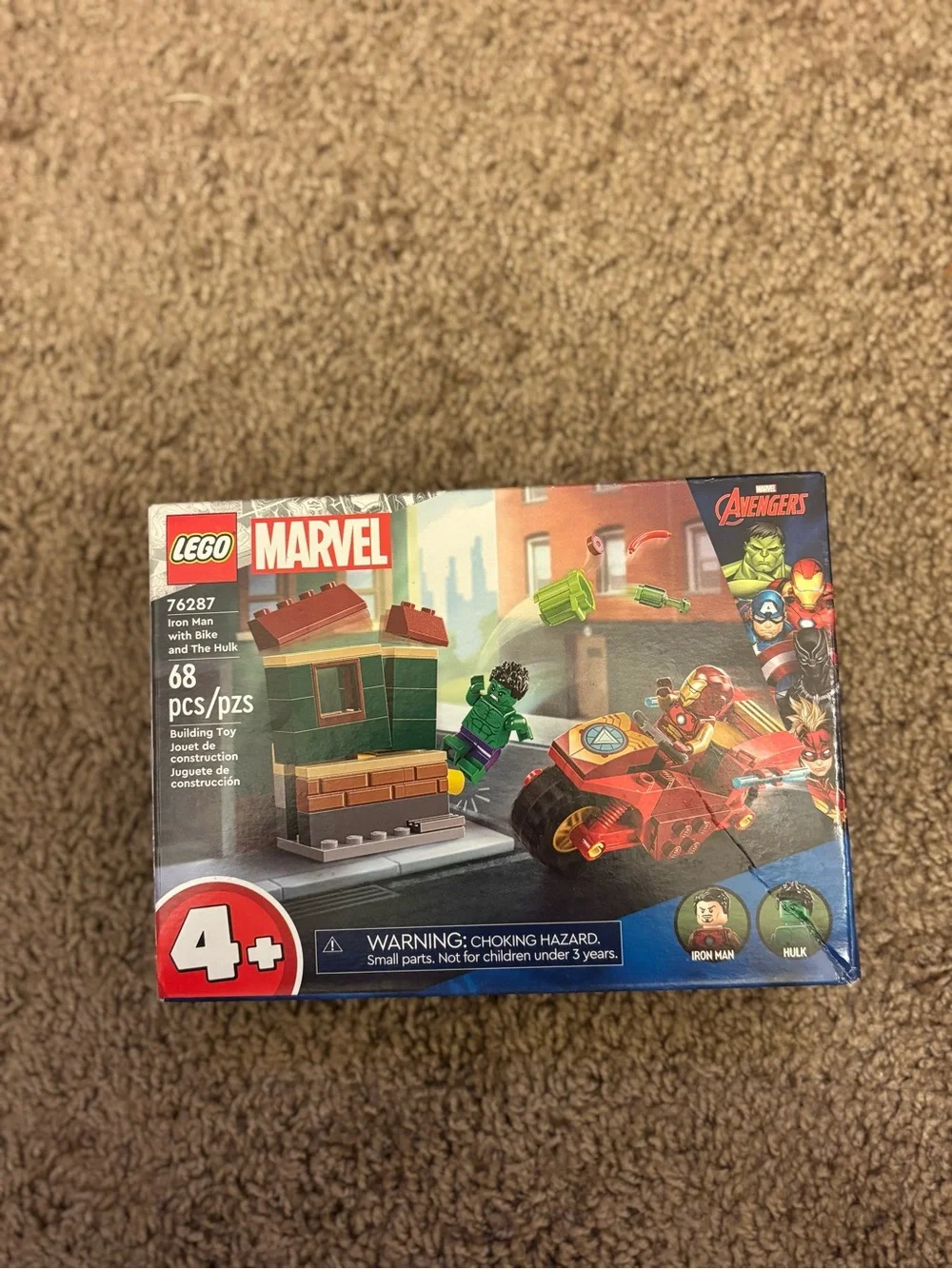 Lego Marvel Iron Man & Hulk Adventure Set - Red, Green, Brown